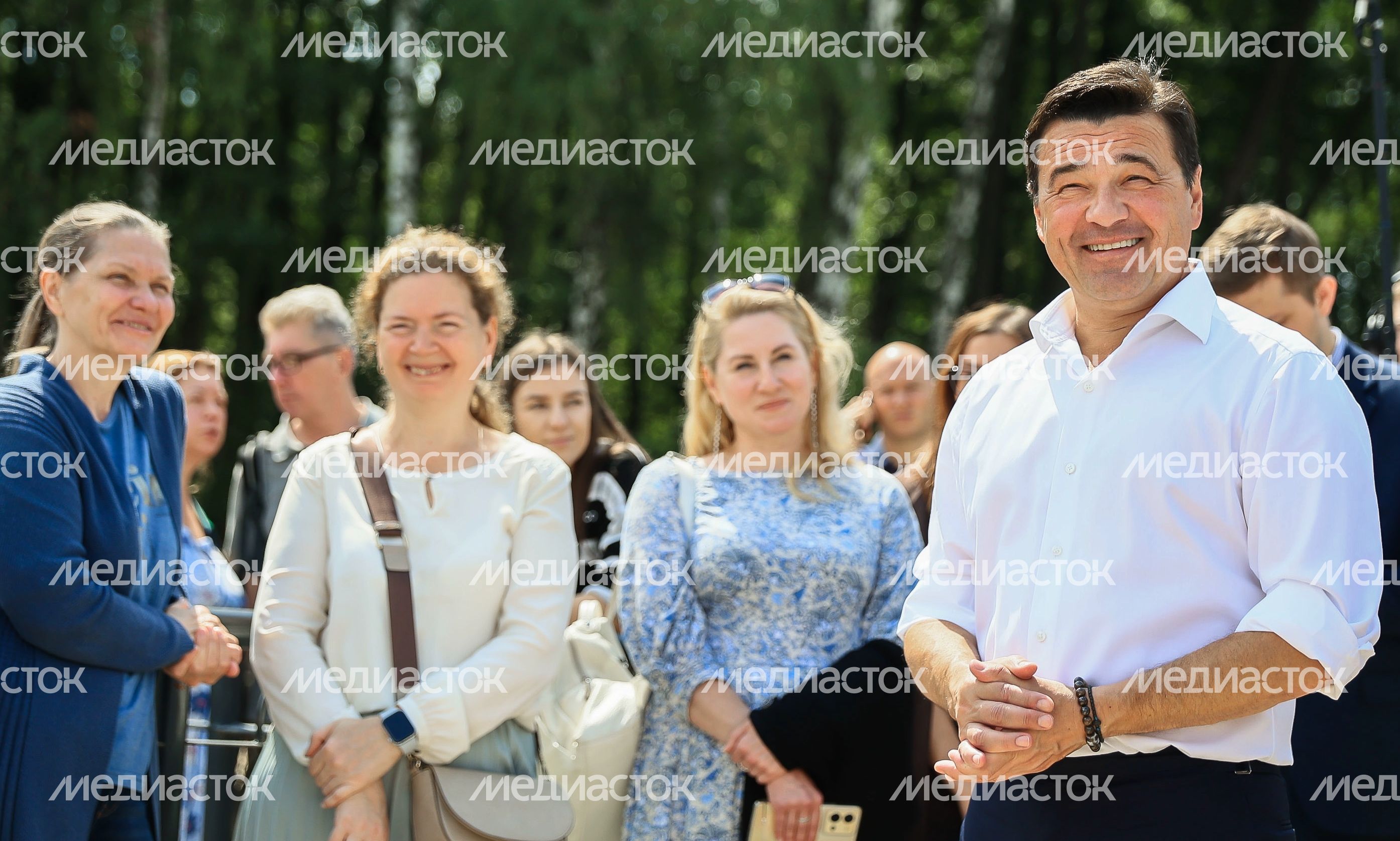 Проверка хода работ по очистке Малаховского озера Губернатором Подмосковья
