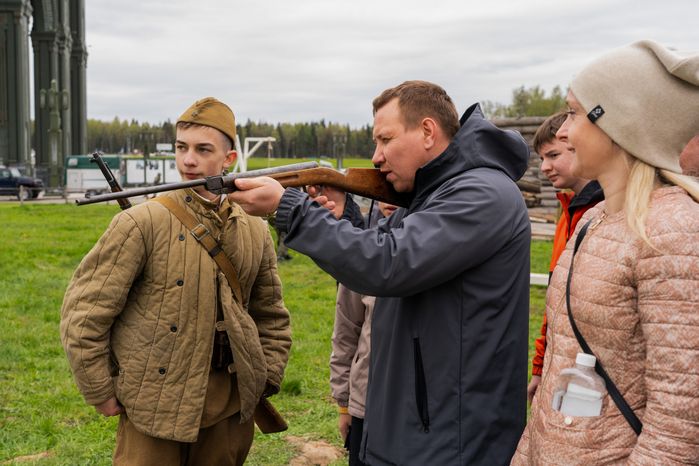 Военно-историческая реконструкция «Штурм Кенигсберга» в День Победы в парке «Патриот» Одинцовского округа