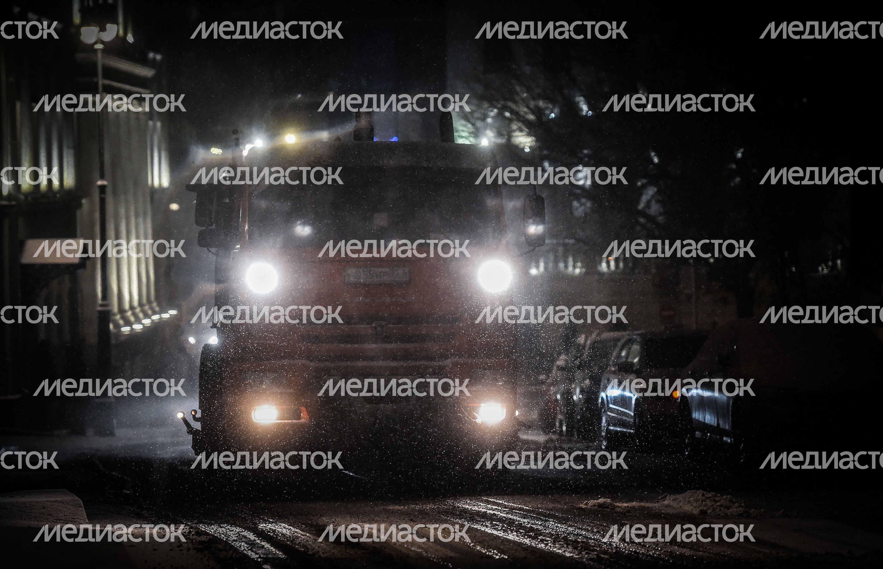 Первый снег в Москве