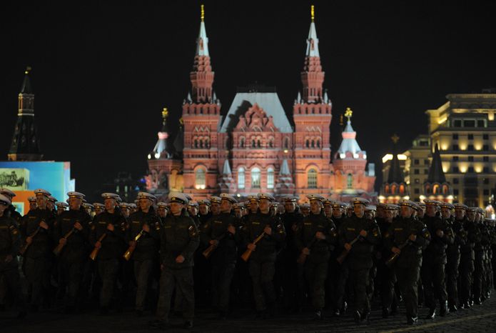 Репетиция Парада Победы на Красной площади в Москве