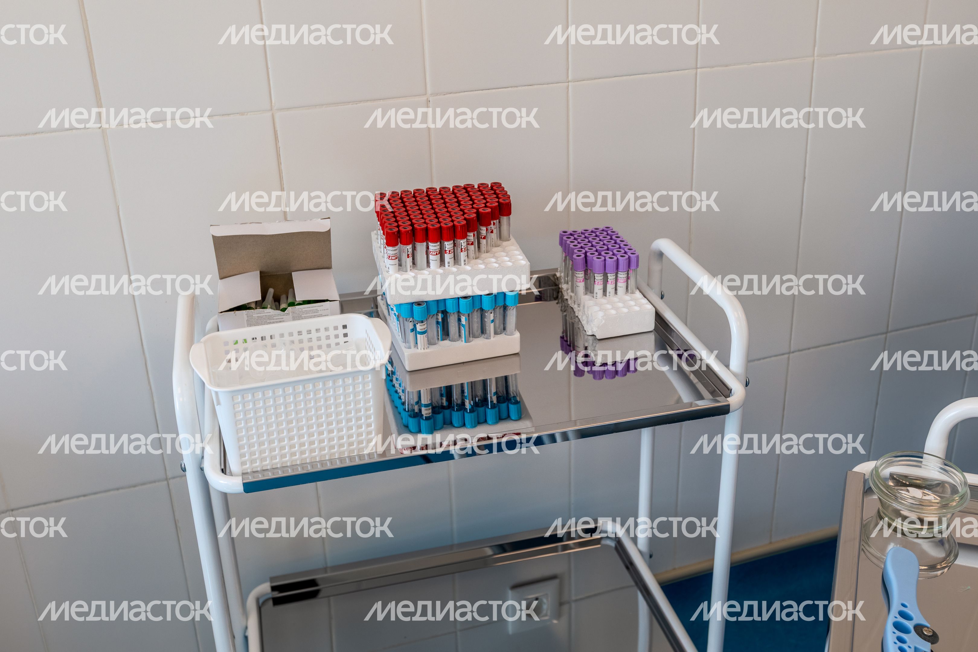 Кабинет забора крови в поликлинике на улице Высоковольтной после капремонта в Раменском
