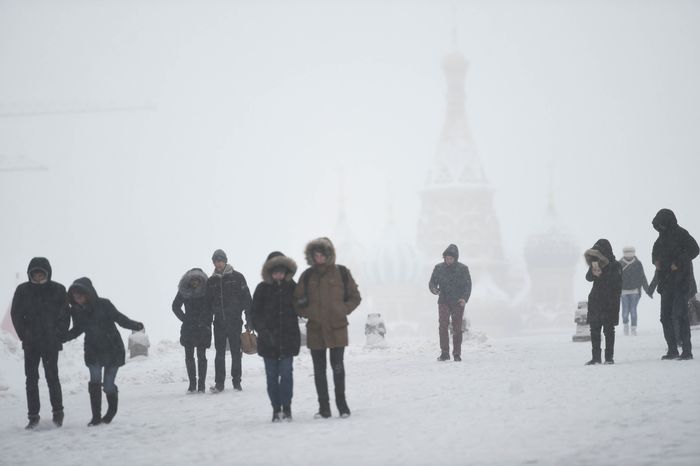 Рекордный снегопад в Москве и Подмосковье