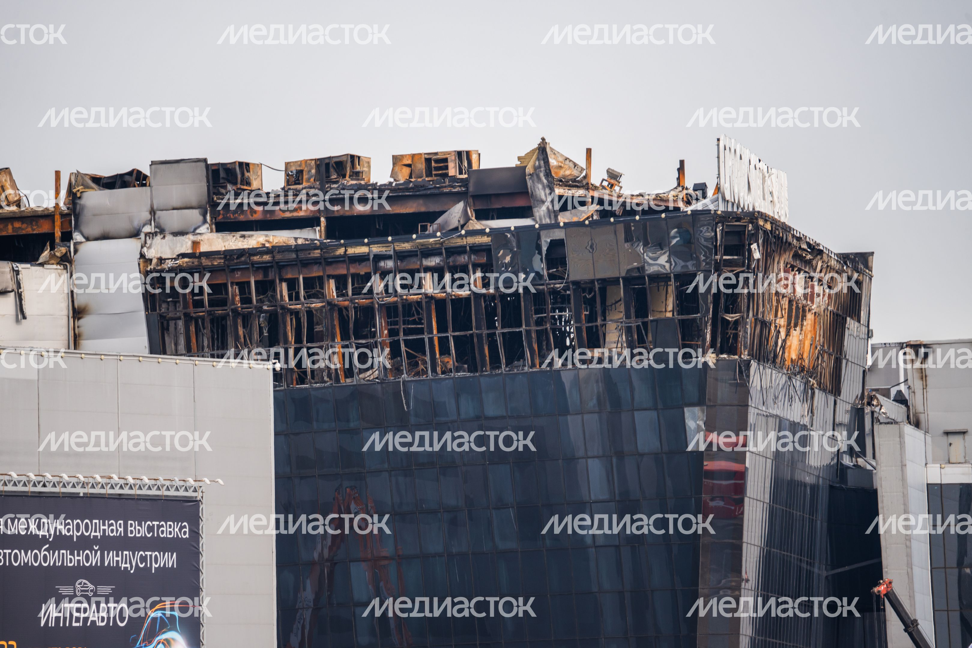 «Крокус сити холл» после пожара «Крокус сити холл» после пожара