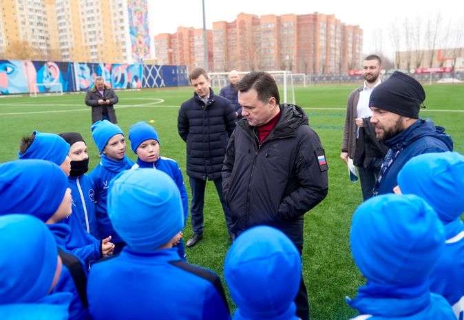 Андрей Воробьев посетил обновленный спорткомплекс "Орион" в Балашихе