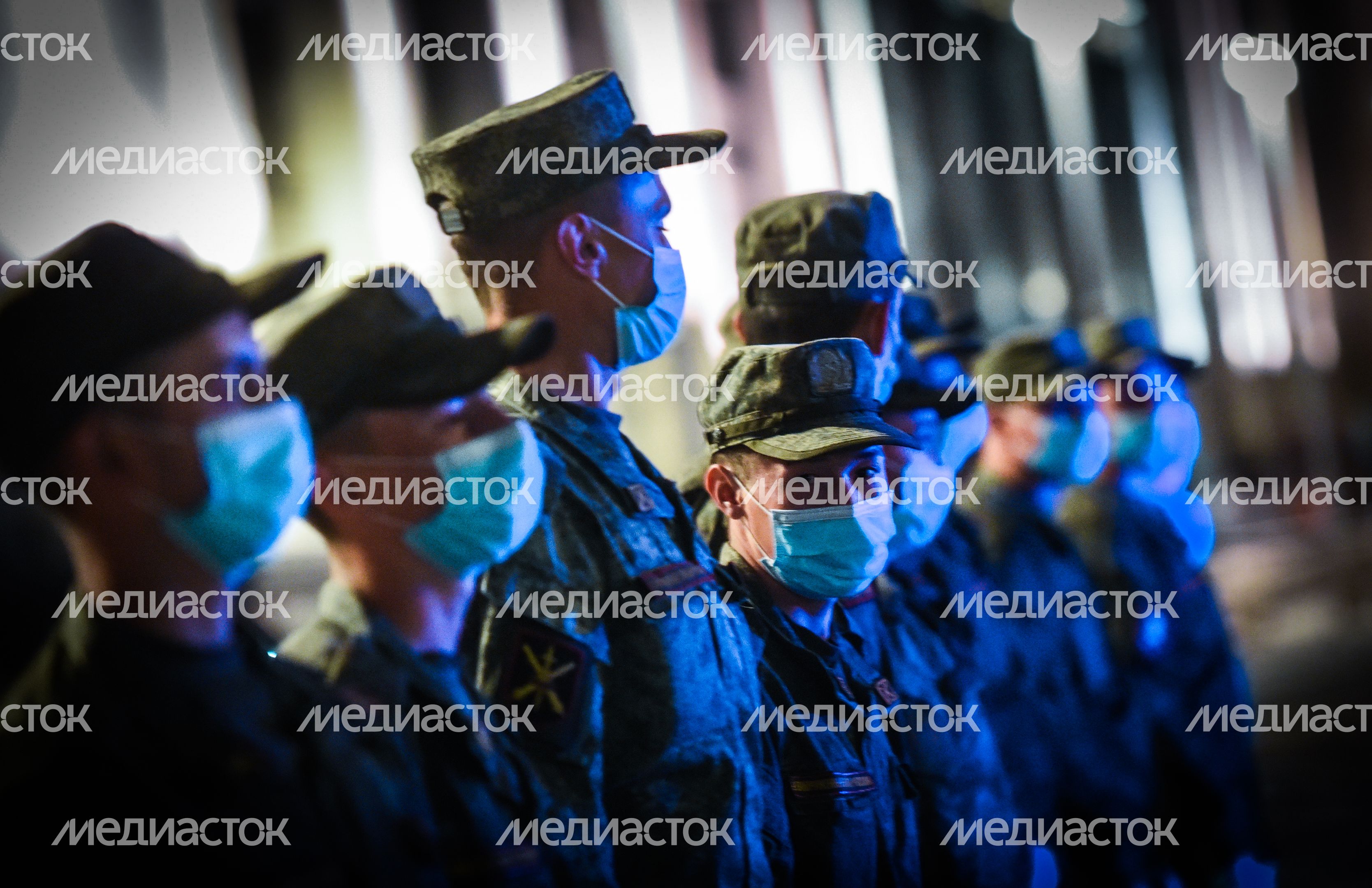 Пешая репетиция парада Победы в Москве