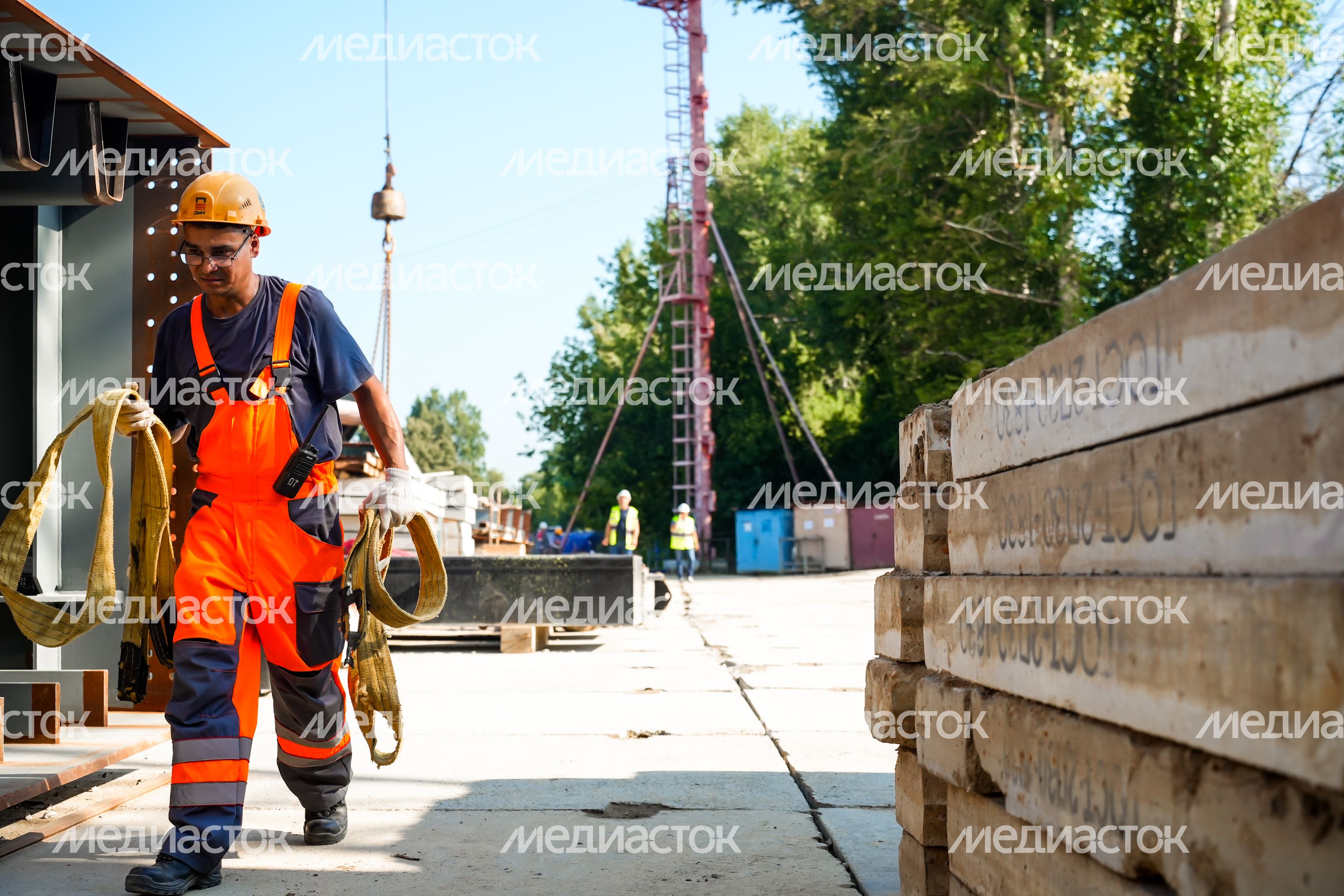 Возведение нового Рогачевского моста в Дмитрове