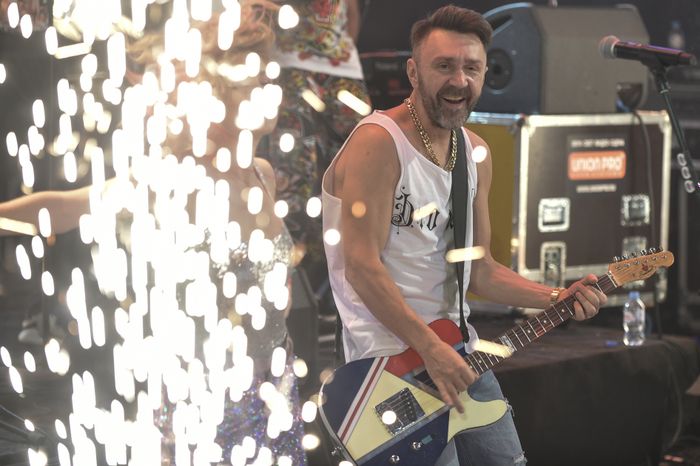 Сергей Шнуров на записи "Новогодней ночи" на "Первом канале"