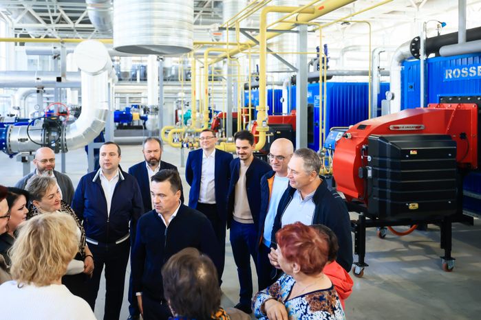 Осмотр новой котельной и реконструируемого участка теплосети в Королеве Губернатором Подмосковья