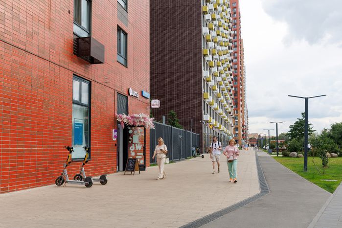 Городской пейзаж многоэтажек в Люберцах