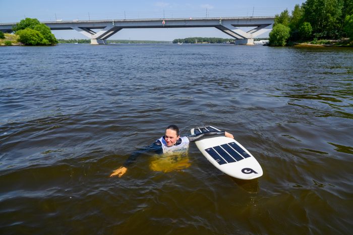 Чемпионат Московской области по серфингу на Пироговском водохранилище в Долгопрудном