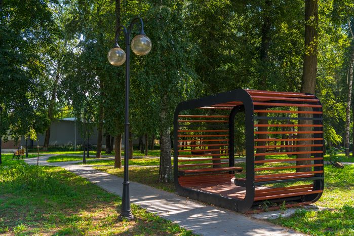 Сквер на Северной площади в Серпухове после благоустройства