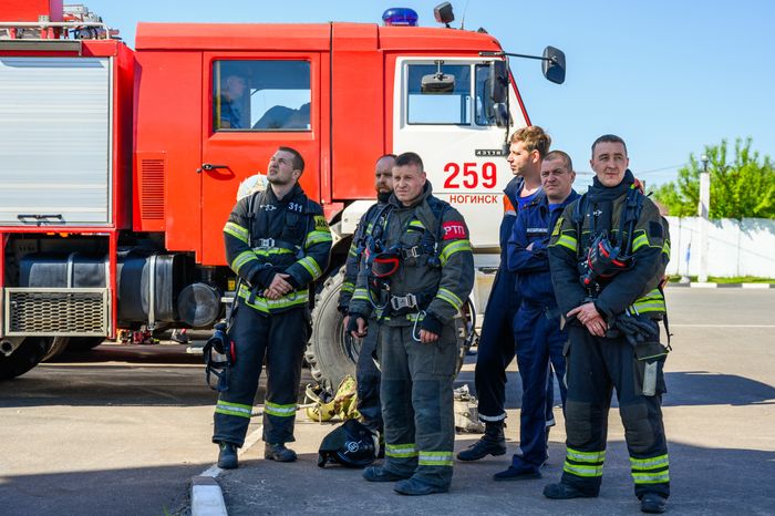 Соревнования спасателей в Ногинске Богородского округа