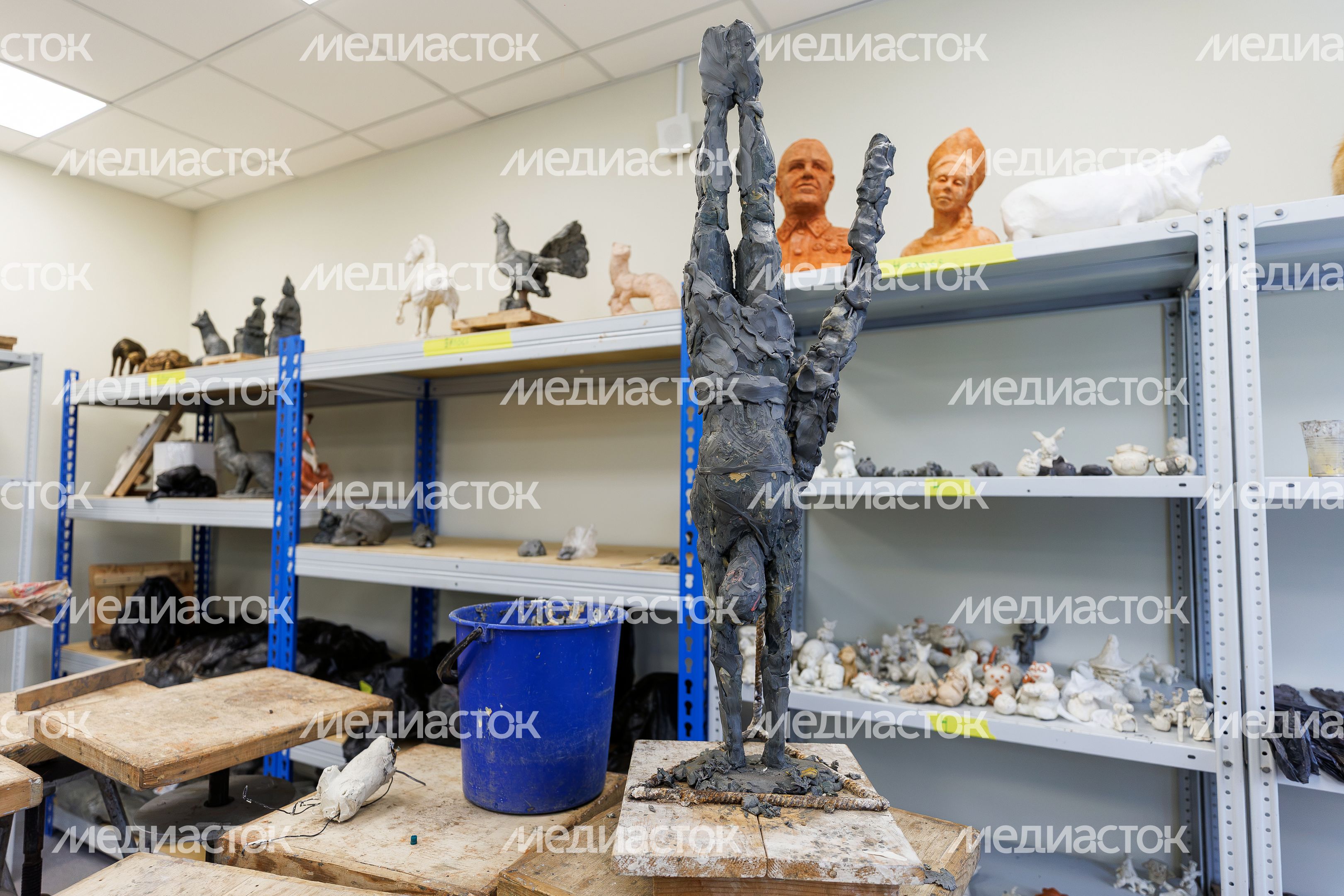 Кабинет для занятий скульптурой в детской школе искусств «Гармония» Наро-Фоминска после капремонта Кабинет для занятий скульптурой в детской школе искусств «Гармония» Наро-Фоминска после капремонта