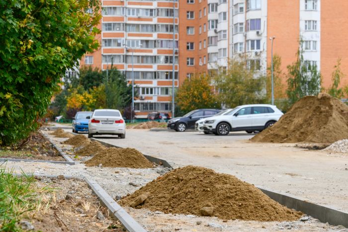 Благоустройство двора в Балашихе на улице Свердлова