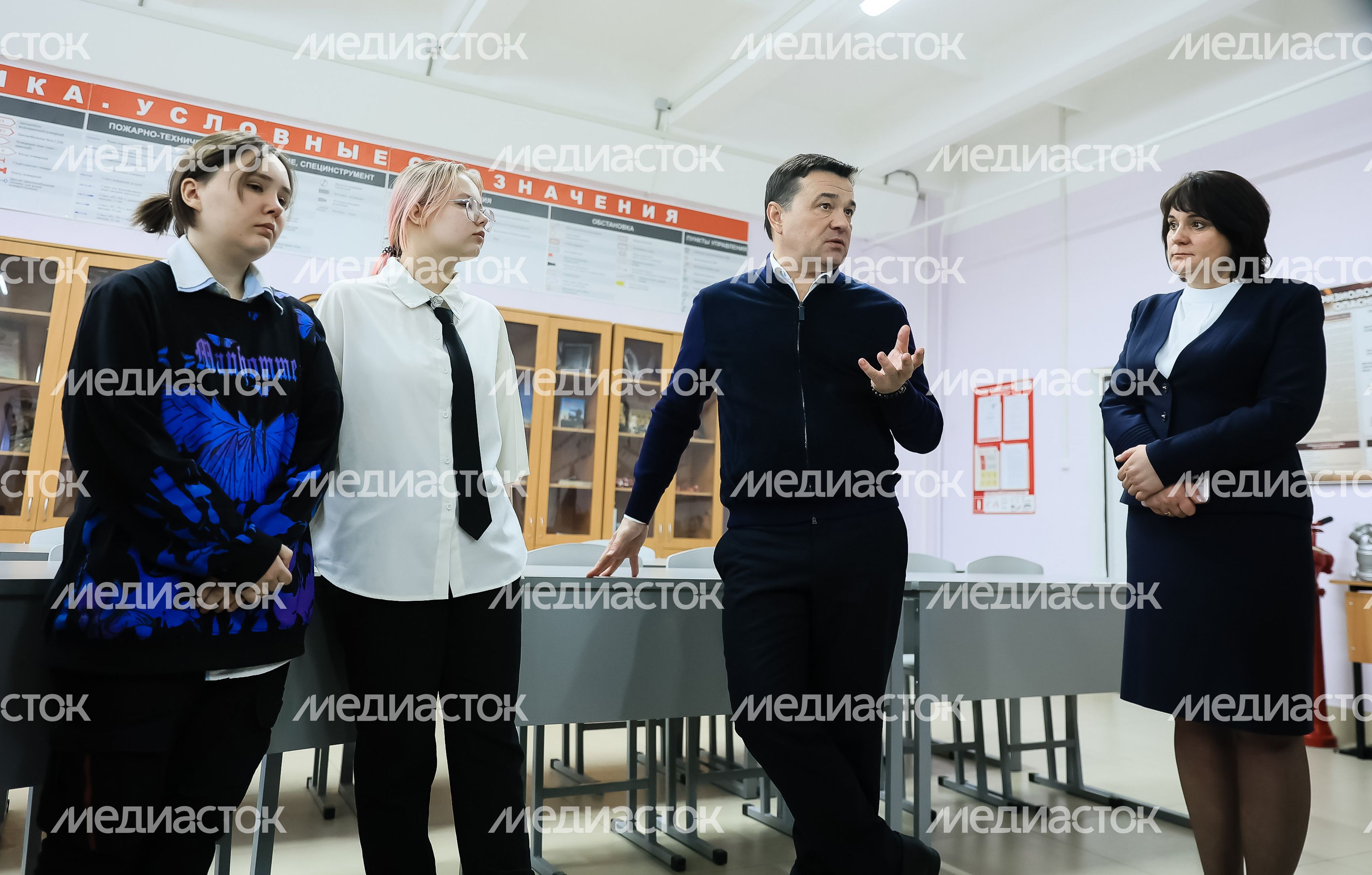 Посещение Губернатором Павлово-Посадского Техникума