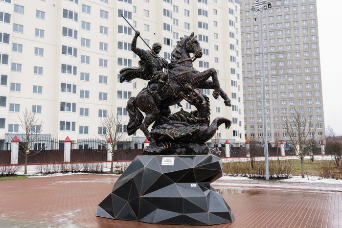 Храм Георгия Победоносца в поселке Голубое округа Солнечногорск