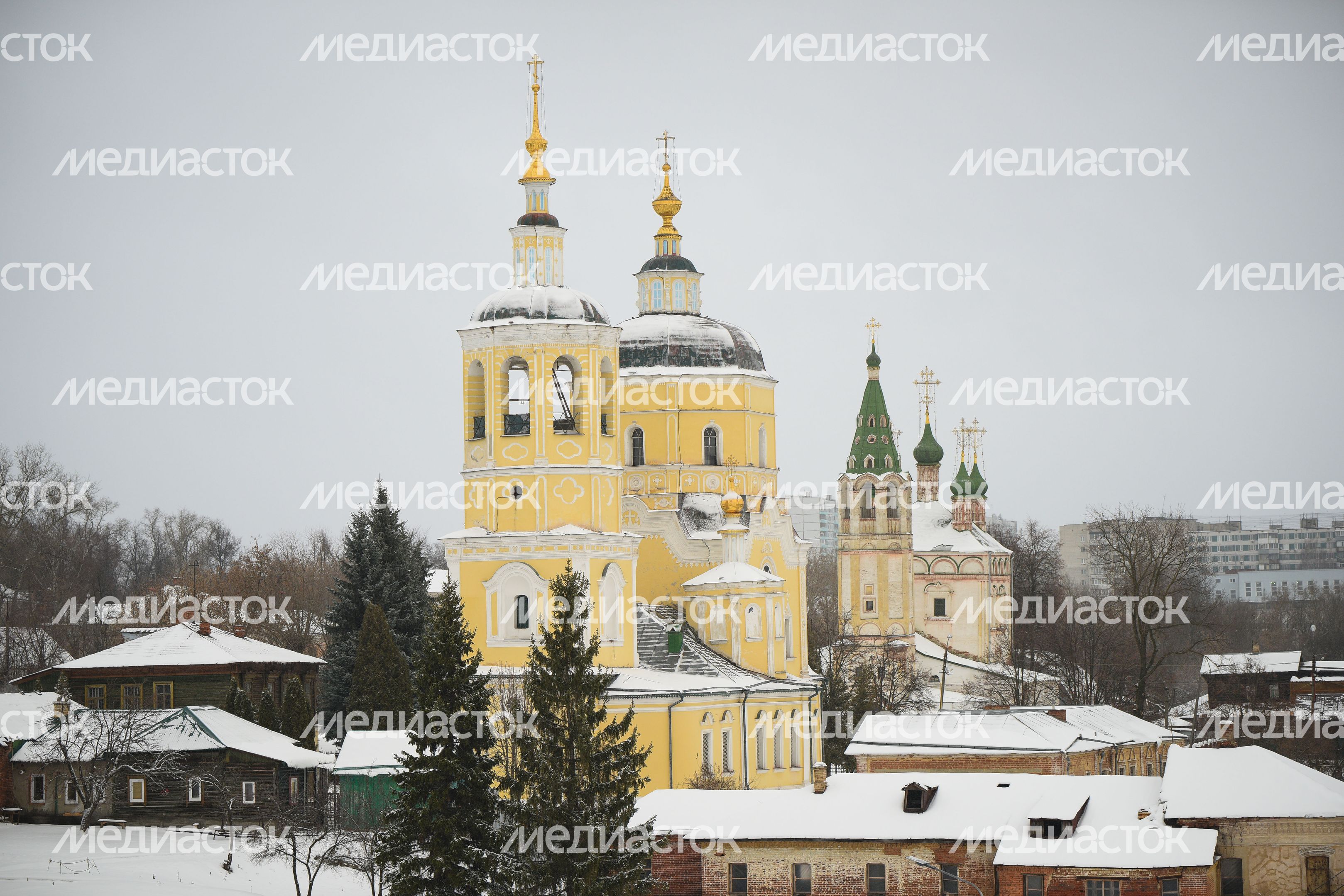 Виды города Серпухов зимой