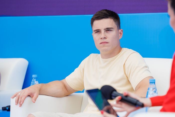 Гимнаст Никита Нагорный на VK Fest -2024 в московских "Лужниках"