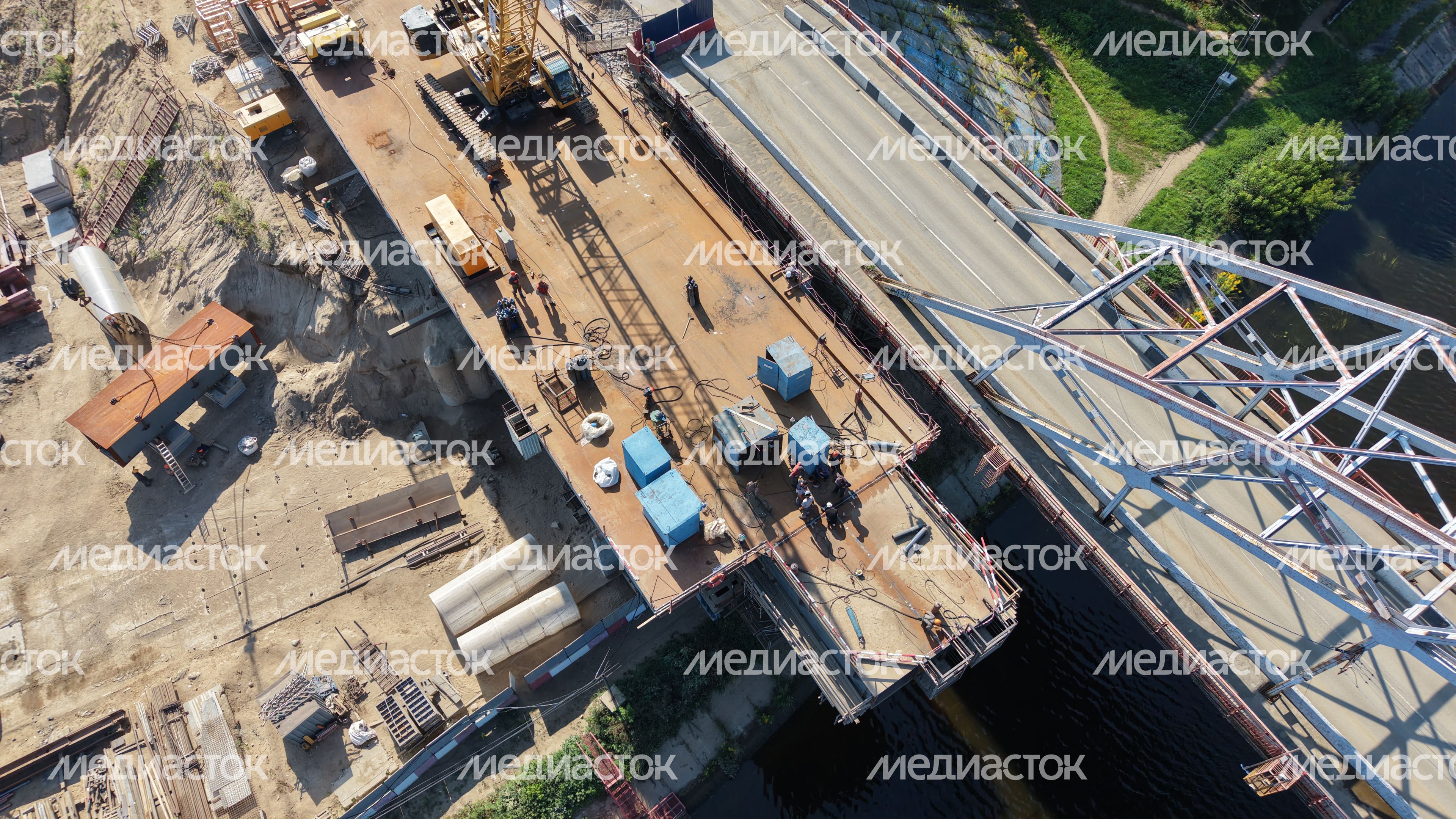 Возведение нового Рогачевского моста в Дмитрове