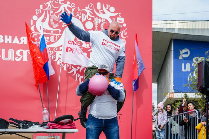 Богатыри на международной выставке-форуме "Россия"