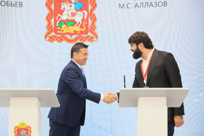 Встреча Губернатора Подмосковья и учредителя ГК «МУЛЬТИКОЛД» Малхаза Аллазова