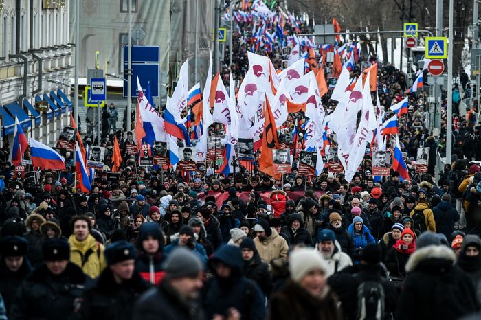 Марш памяти Бориса Немцова в Москве