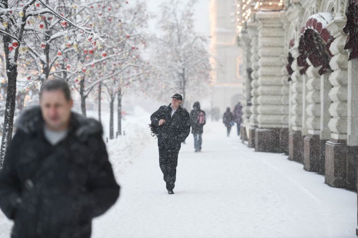 Рекордный снегопад в Москве и Подмосковье