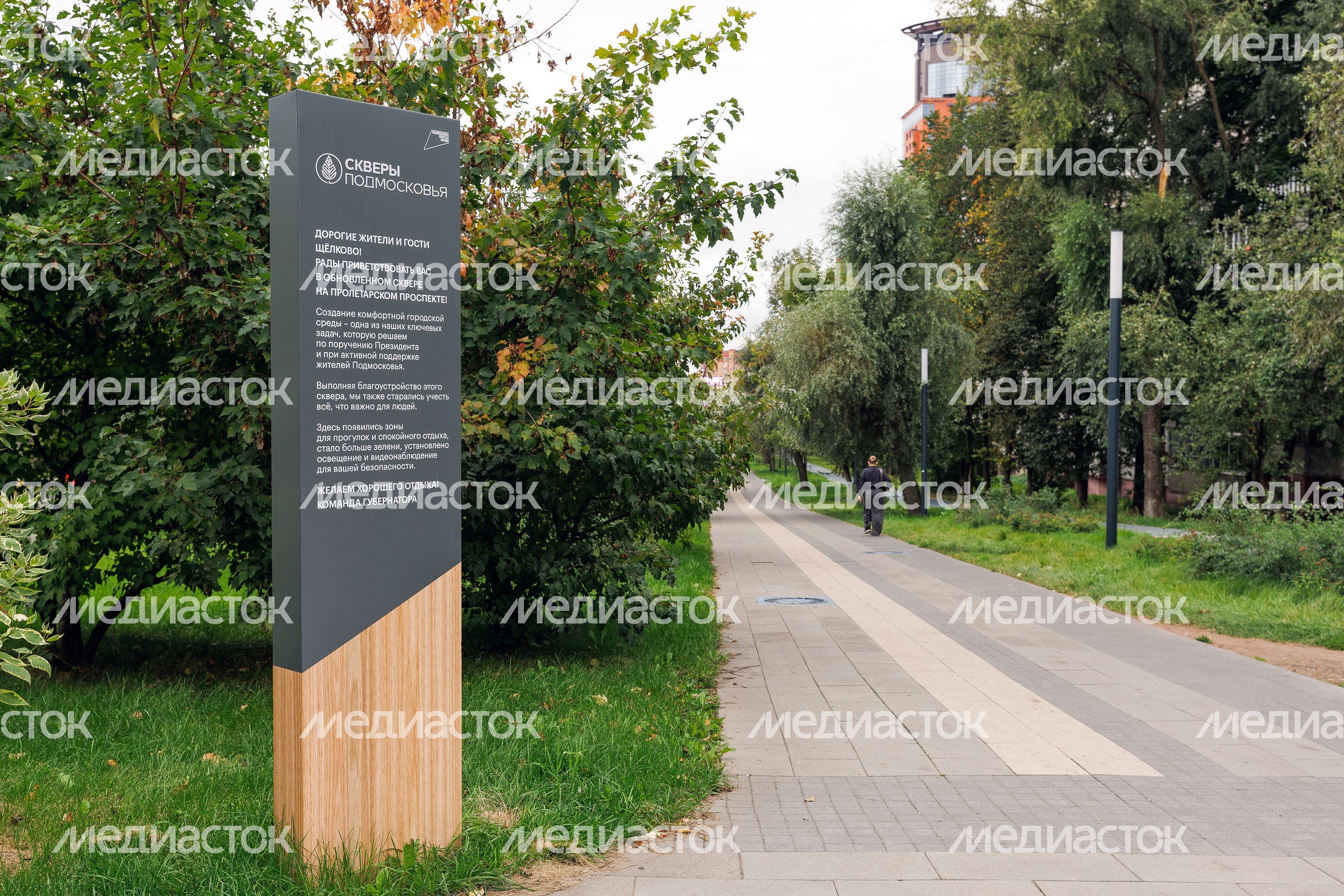 Благоустройство сквера на Пролетарском проспекте в Щелково Благоустройство сквера на Пролетарском проспекте в Щелково
