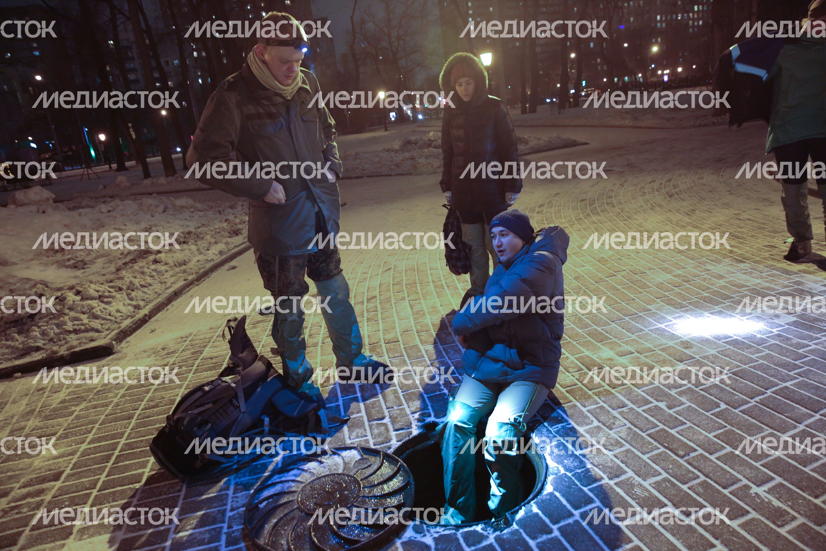 Экскурсия диггеров по коллектору реки Неглинки