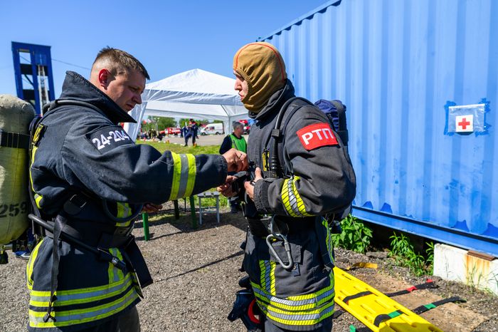 Соревнования спасателей в Ногинске Богородского округа
