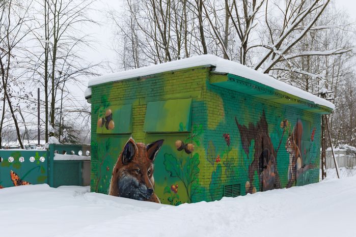 Парк "Авангард" в Электростали. Зима
