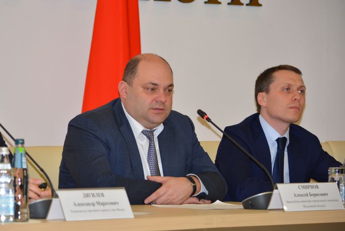 Михаил Хайкин на пресс-конференции Министерства строительного комплекса МО