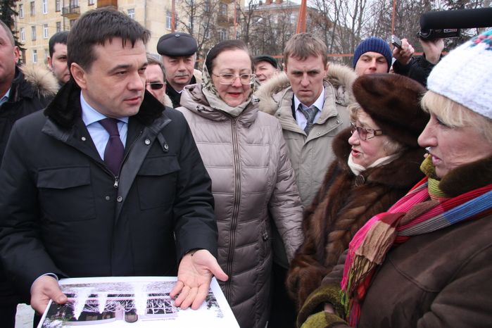 Врио Губернатора Андрей Воробьев в Жуковском