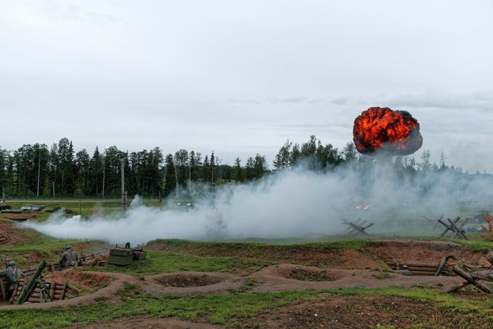Военно-историческая реконструкция «Первый день войны» у Главного храма ВС РФ в День памяти и скорби