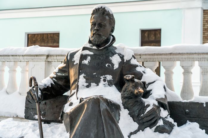 Сквер имени Чехова в Звенигороде