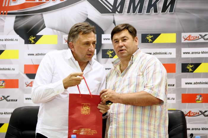 Олег Жолобов на встрече с руководством ФК Химки