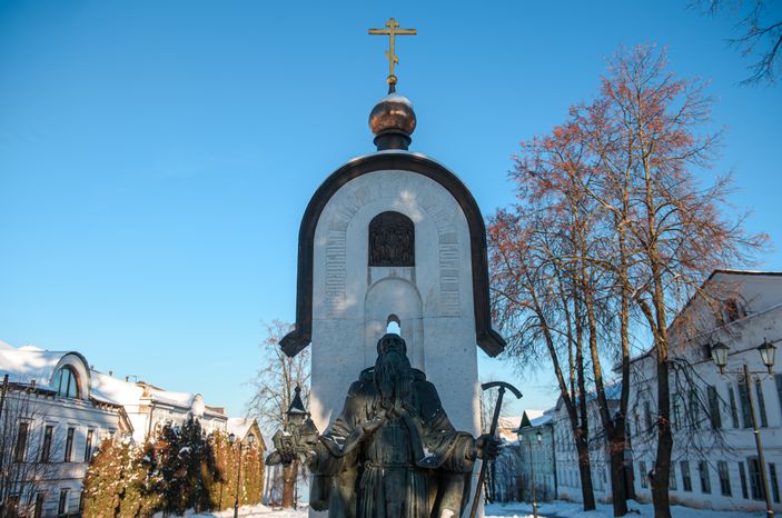 Зимние виды города Калязин