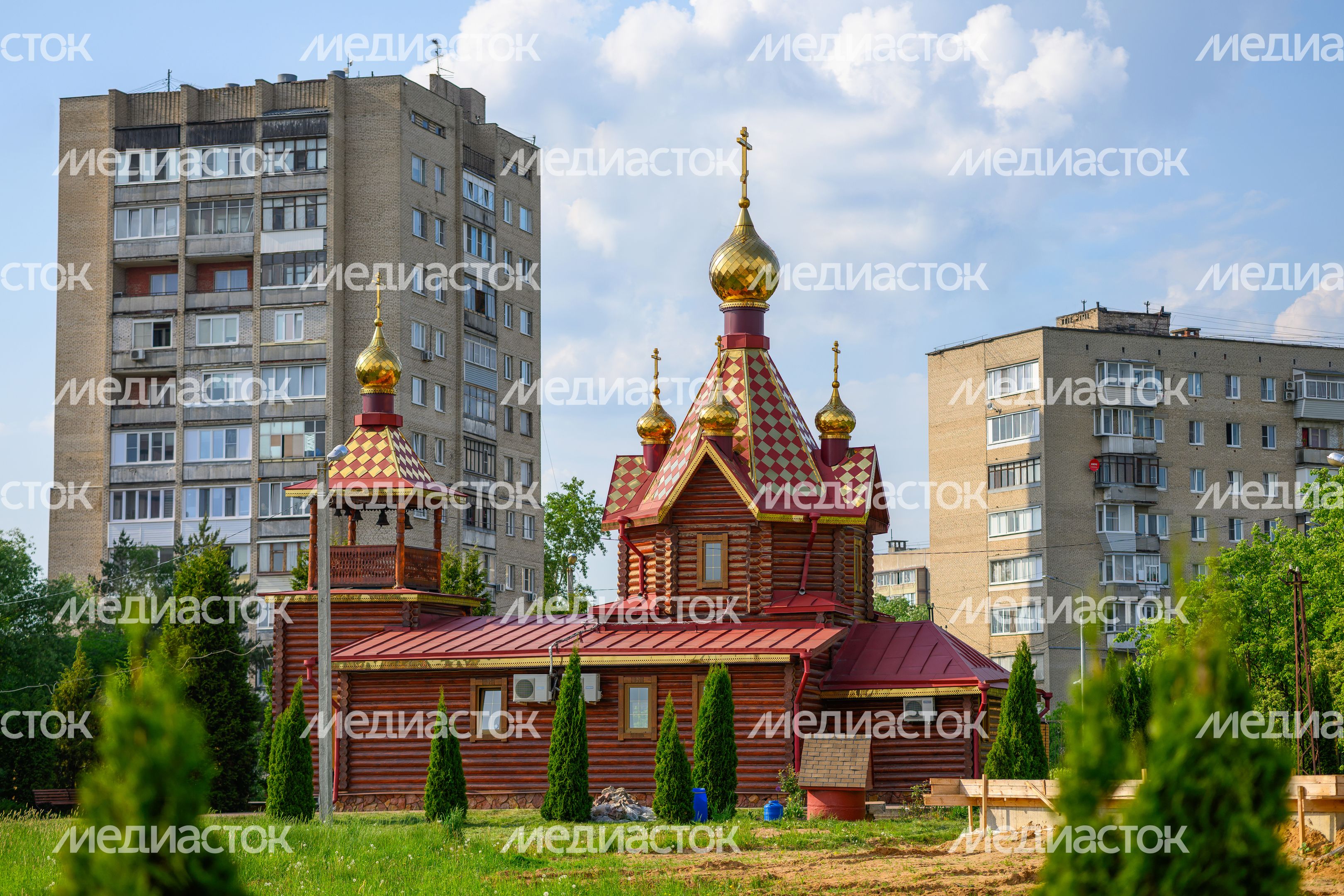 Церковь Державной иконы Божией Матери в микрорайоне Авиационный Домодедово