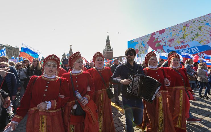 Первомайская демонстрация на Красной площади