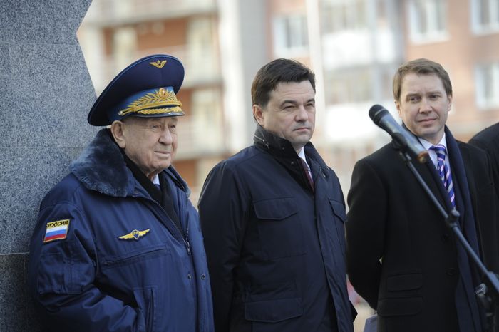 Открытие Аллеи Космонавтов в Красногорске