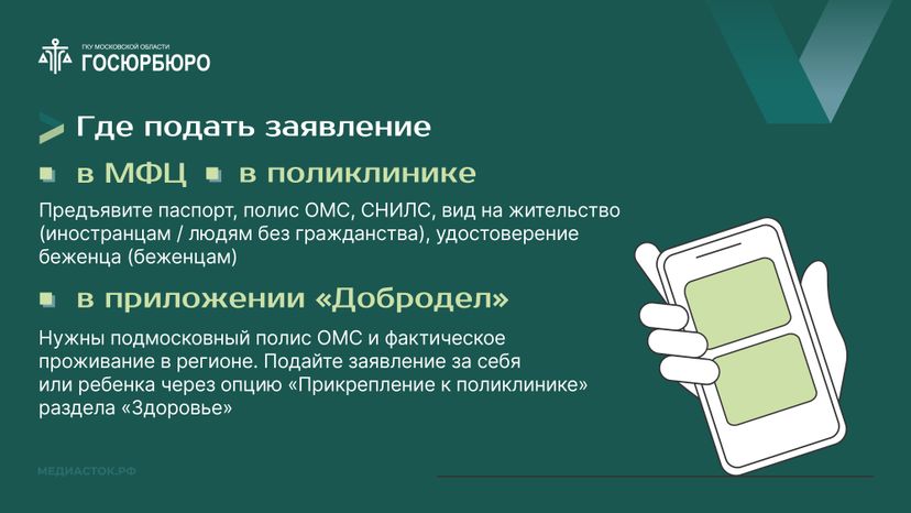 Как прикрепиться к поликлинике Горизонталь 08