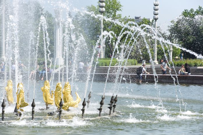 Жаркая погода в Москве