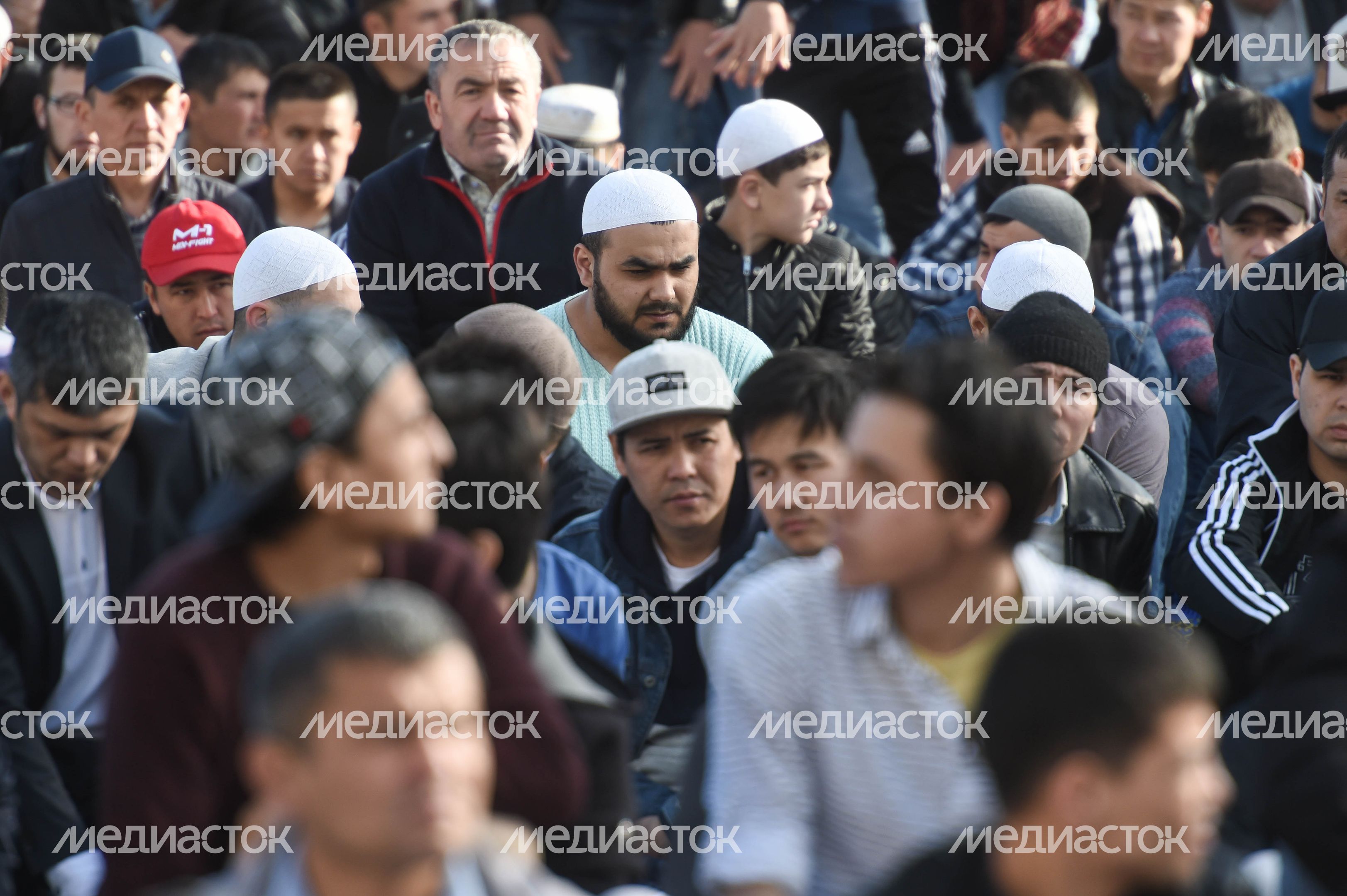 Празднование Ураза‑байрам в Москве в 2018 году