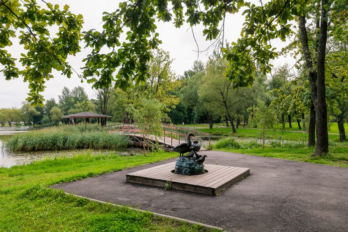 Парк "Фабричный пруд" в Реутове. Лето