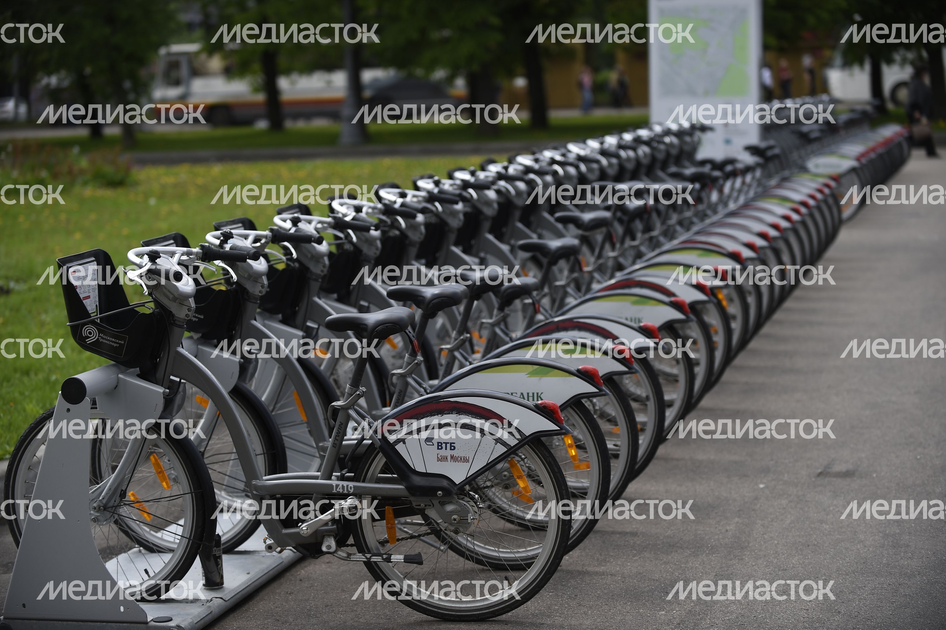 Станция городского общественного велопроката в Москве Станция городского общественного велопроката в Москве