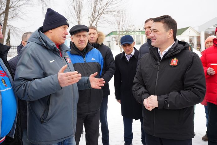 Посещение места строительства нового стадиона «Торпедо» в Люберцах Губернатором Подмосковья