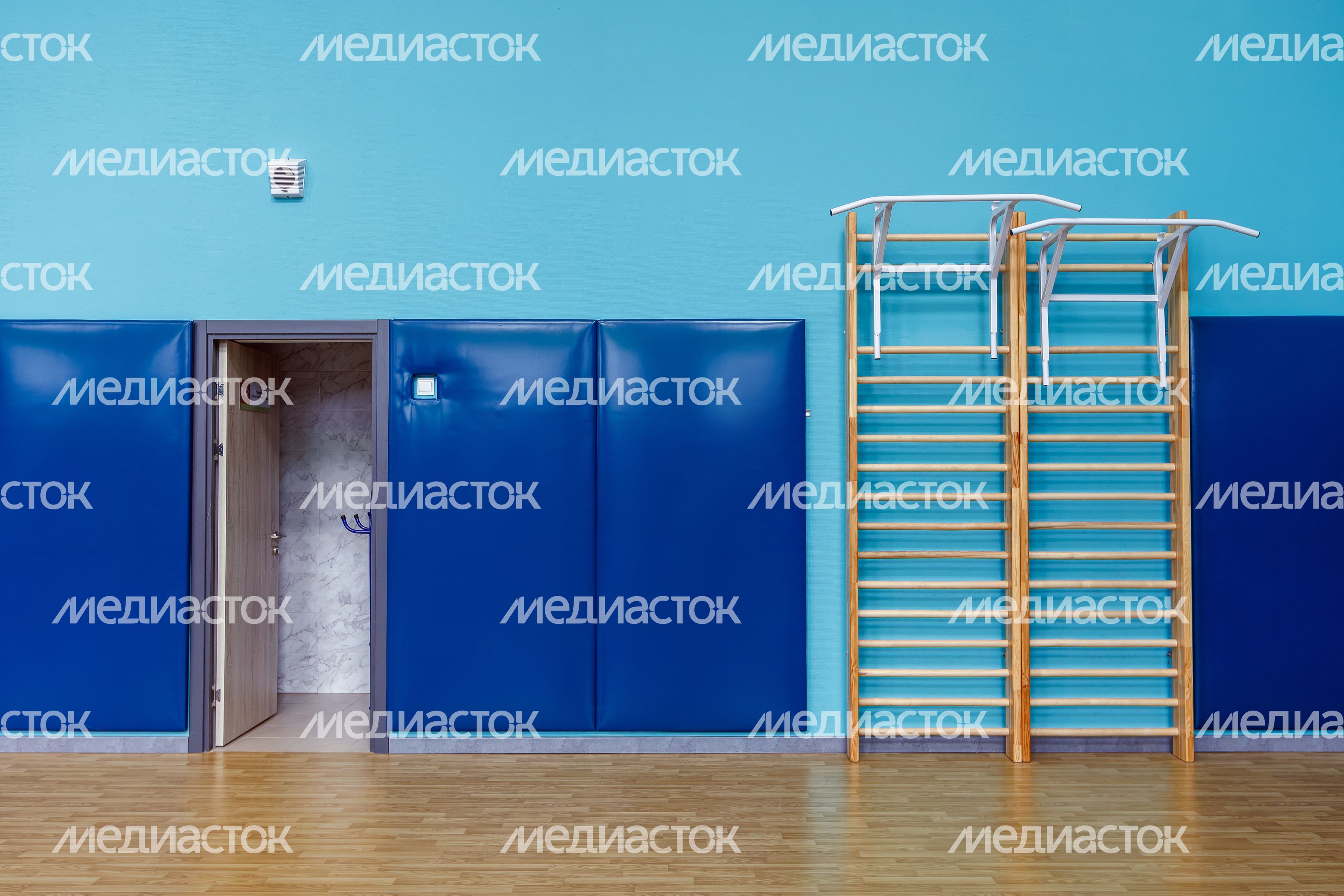 Спортзал в новой школе Домодедово – образовательном комплексе «Вертикаль» микрорайона Барыбино