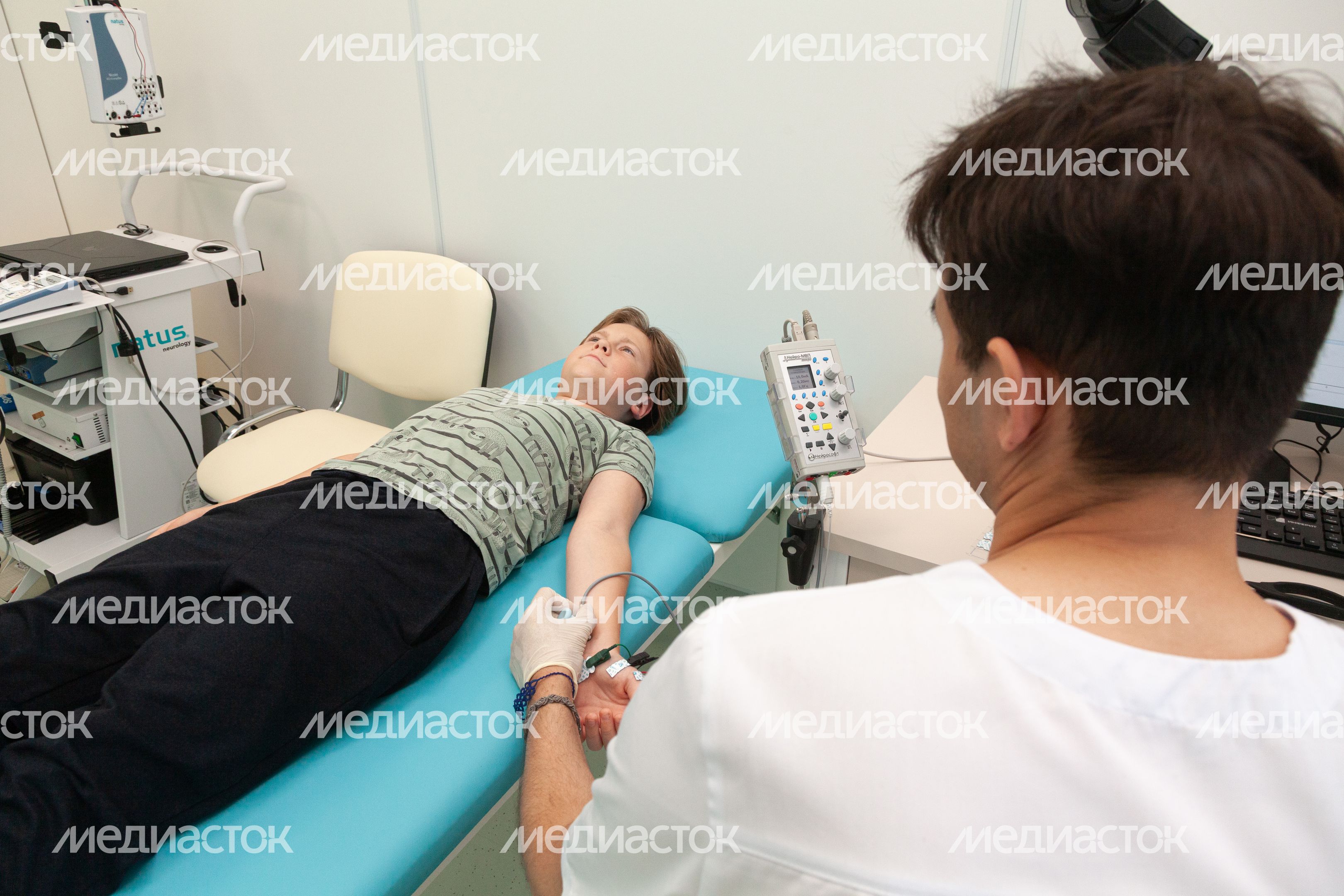 Электронейромиография в отделении функциональной диагностики в Детском клиническом центре им. Л.М. Рошаля Электронейромиография в отделении функциональной диагностики в Детском клиническом центре им. Л.М. Рошаля