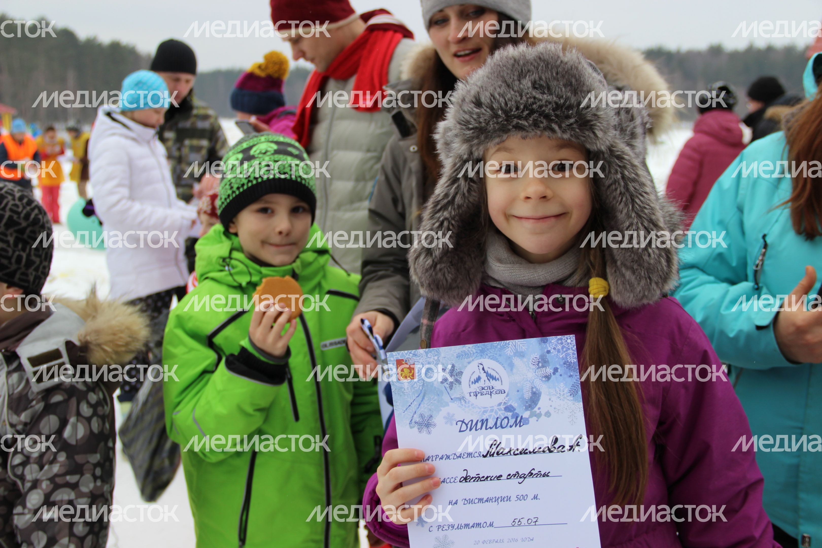 Гонка на собачьих упряжках в Егорьевске