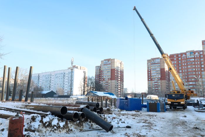 Строительство нового корпуса поликлиники №4 в Нахабино